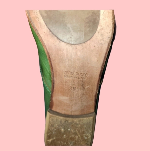 Vero Cuoio Green Leather Loafers for Men - Picture 2 of 6